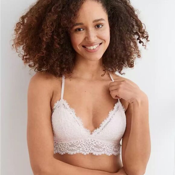 🚨 3 for $25 - AERIE Eyelash Lace Bralette - Picture 1 of 7